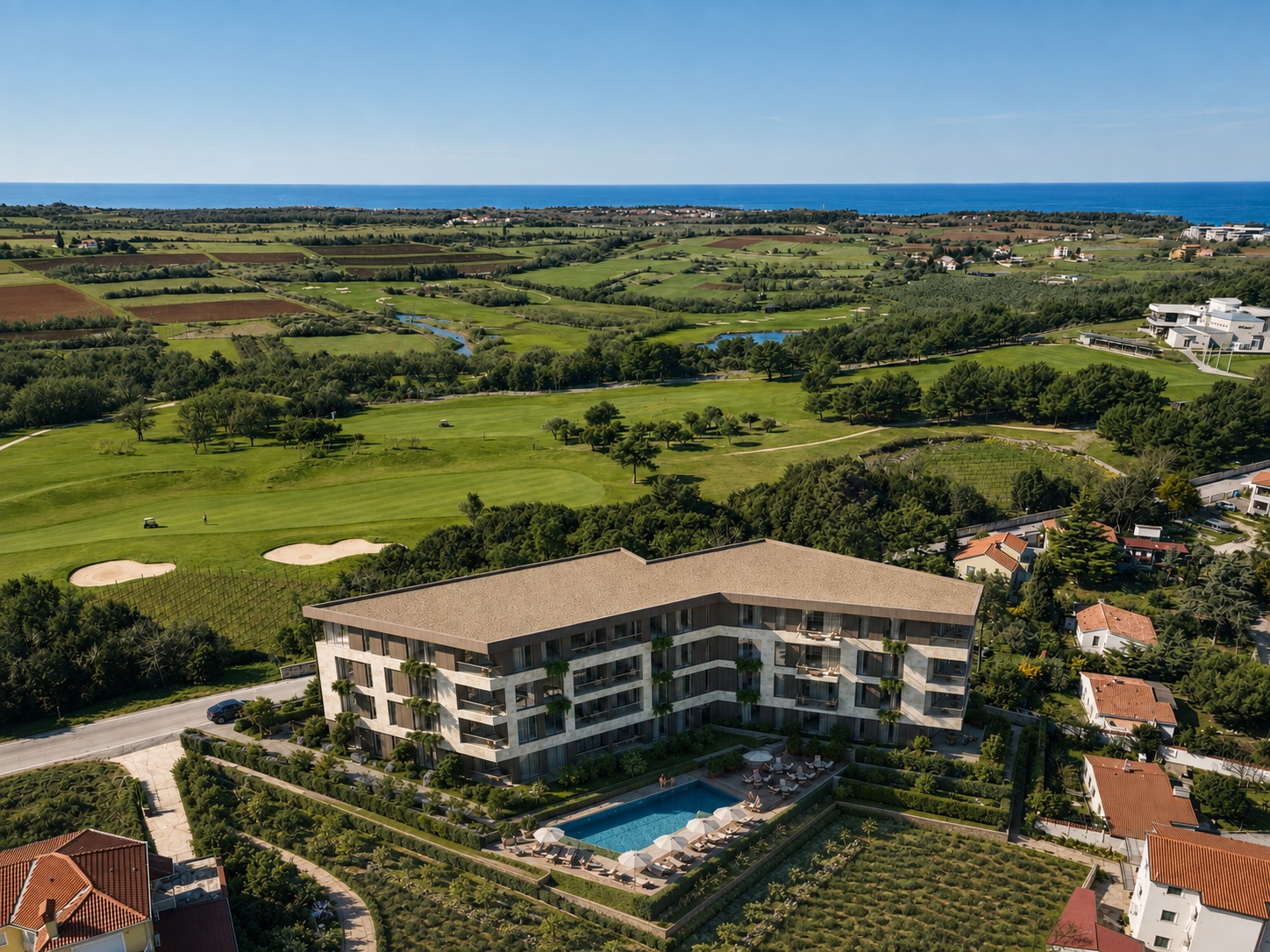 Golf Resort Crveni Vrh između Adriatic golfa i mora
